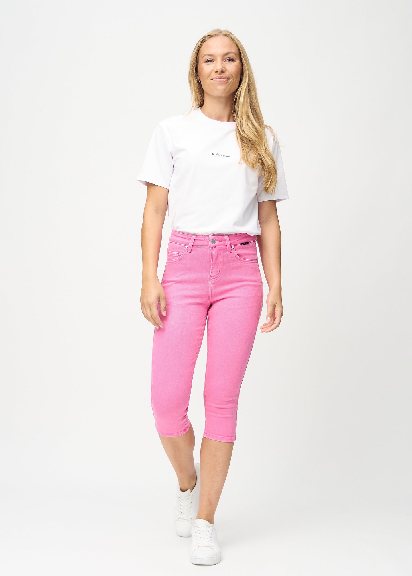 Perfect Capribukser - Skinny - Flamingos™